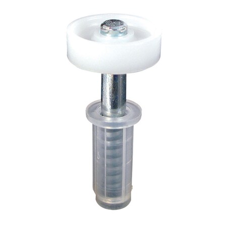 Prime-Line Prime-Line 7/8 in. D Silver Steel Bi-fold Door Wheel Guide 2 pc 161515